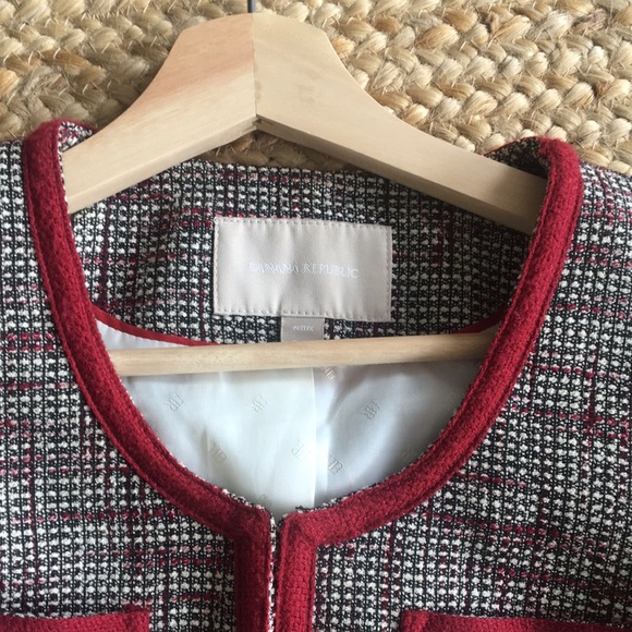 Banana Republic cropped tweed jacket, 00P - Picture 2 of 3